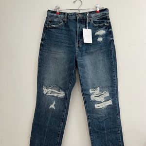 Kancan distressed 90s boyfriend jean, size 29 NWT